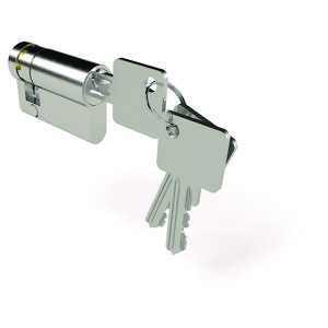 TRESOR slot voor wandkast, m. uniform sleutelnummer