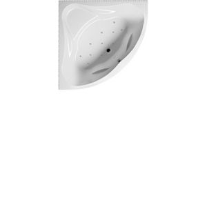 Whirlpool Neo Rihopool 140x140cm systeem AIR rechts hoogglans wit
