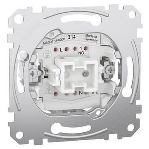 Impulsdrukker kaartschakelaar Maakcontact 1-polig 6A/AC 250V