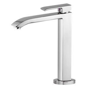 Keukenkraan LEVEL 1-hendel verhoogd dr.baar sprong 195mm chroom