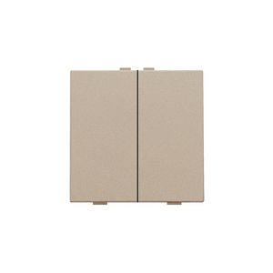 2-voudige drukknop Home Control champagne coated