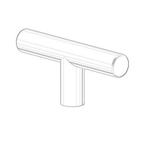Greep voor accessoires staand 80x38x14mm chr