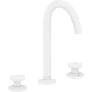 AXOR One 3-gats wastafelmengkraan Select 170 met Push-Open mat wit