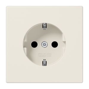 Wandcontactdoos wit met randaarde LS990