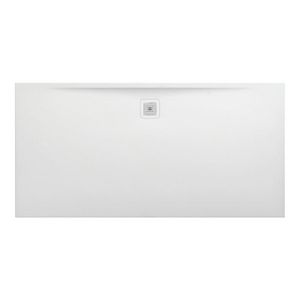 Douchevloer 1800x900mm rechthoekig wit  Marbond composiet afvoer aan lange zijde