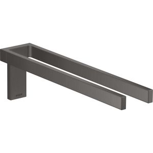 AXOR Universal Rectangular 2-lids handdoekrek Brushed Black Chrome