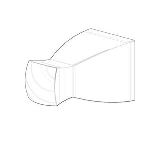 Haak 34x34x59mm Champagne (22kt Goud)