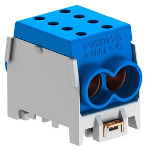 Aansluitklem 70/70mm² grijs/blauw