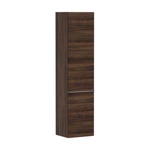 Hoge kast Dark Walnut 400/350 scharnieren links greepkleur chroom Xelu Q 54138000