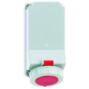 Wandcontactdoos 6h 32A 7P 400V IP67 225x118