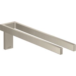AXOR Universal Rectangular 2-lids handdoekrek Brushed Nickel