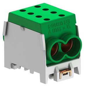 Aansluitklem 70/70mm² grijs/groen