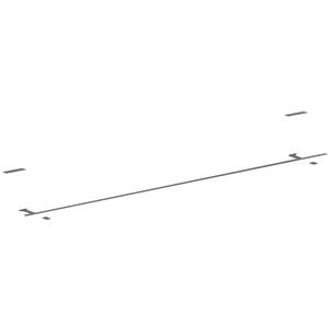 AXOR Universal Rectangular badlakenrek 600mm Brushed Black Chrome