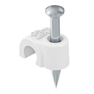 ISO-nagelclip 4mm L18 polypr. puur wit RAL 9010 VVE=200