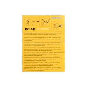 Sticker met informatie over reguliere maandelijkse testen