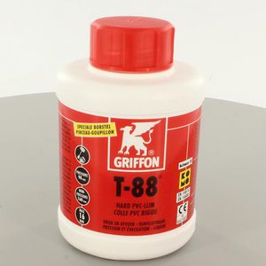 Hard PVC-lijm T-88 (druk-/afvoer) KOMO/KIWA pot a 500ml.