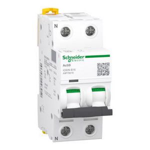 Installatieautomaat 1-polig + Nul In= 16A B-karakteristiek iC60N