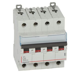 Installatieautomaat DX³ 6000A/10kA 4-polig C-karakteristiek 6A