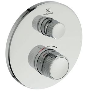 Afbouwdeel NAVIGO inbouw-douchethermostaat 1 functie rond Ø157mm chroom