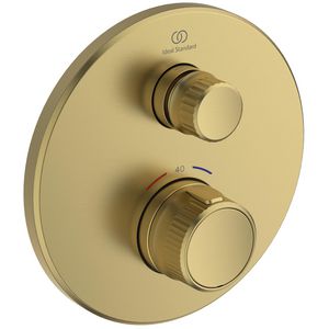 navigo douchetherm 1 functie rond opb.deel brushed gold (mat goudkleurig) A729