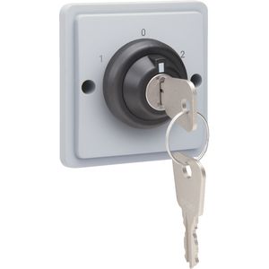 Spuitwaterdichte sleutelschakelaar 16A schroef grijs