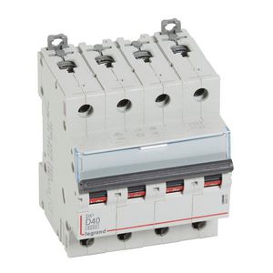 Installatieautomaat DX³ 6000A/10kA 4-polig D-karakteristiek 40A