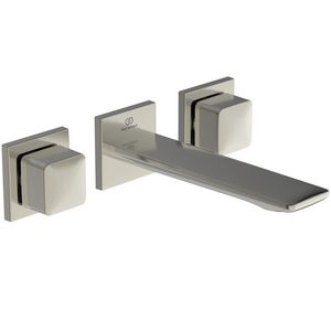 conca wandmengkraan 3-gats in- en opb.delen silver storm (rvs look) A74