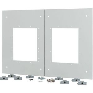 Frontplaat voor 2x IZMX16 vast XTMP2IX16FC-H550W800