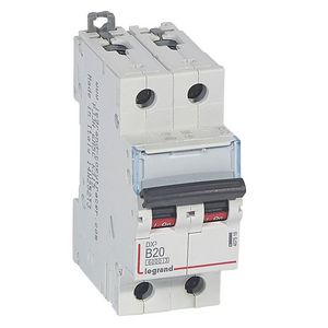 Installatieautomaat DX³ 6000A/10kA 2-polig B-karakteristiek 20