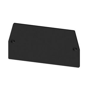 Afsluit- eindplaatterminals zwart H=68.5mm VVE=20