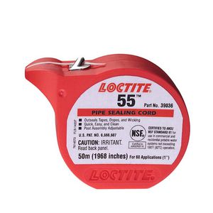 Schroefdraad-afdichtingskoord Loctite 55 dispenser 50mtr. (niet geschikt voor glycol)