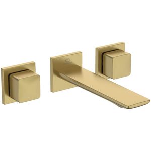 conca wandmengkraan 3-gats in- en opb.delen brushed gold (mat goudkleurig) A74