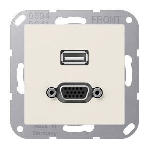 Afdekking AS500 wit voor USB/VGA