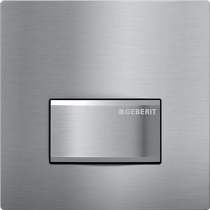 Onderdeel plaat pneumatisch type 50 SQUARE geborsteld chroom