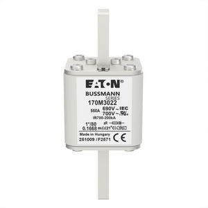 Zekering h. snelheid 550A AC 690V 200kA compact 1 45x VVE=6