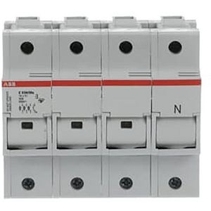 Zekeringhouder voor 14x 51mm zekeringen 3p+N max 50A+indica