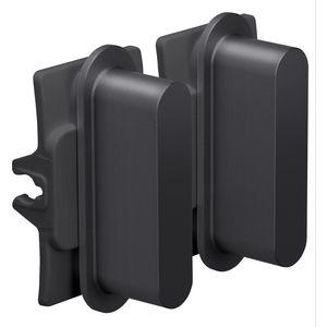 Rocker set tweevoudige schakelfuncties alu black