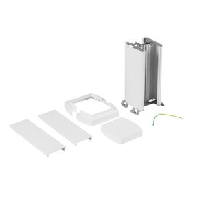 Energiezuil 2 compartiment 80mm 0,3M wit DA