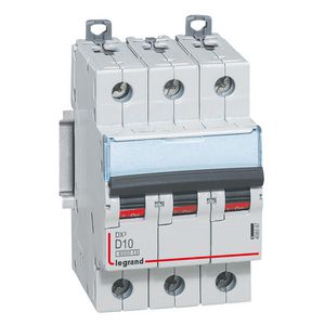 Installatieautomaat DX³ 6000A/10kA 3-polig D-karakteristiek 10A