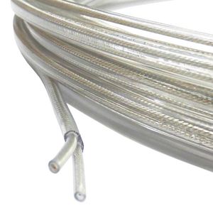 PVC Kabel L=200m. 2x0.75mm² plat transparant