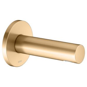 Baduitloop DN15 met rond rozet uitloop 130mm messing gebors