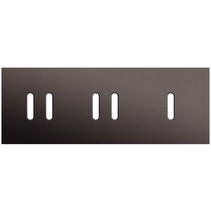 3-voudige afdekplaat horizontaal 71mm centerafstand voor twee twee