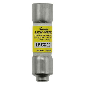 Zekering laagsp. 10A AC 600V 10x38 CC UL traag afk VVE=10