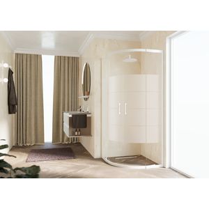 Cab. Zeph 2.0 R 100 Verst. 98,5-101,5cm Strip Motief Wit Mat