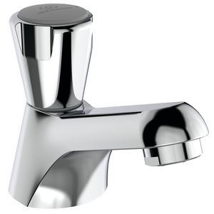 Nimbus II Messing Eco fonteinkraan chroom m.vaste uitloop 95mm