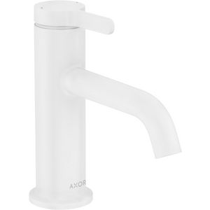 AXOR One 1-hendel wastafelmengkraan 70 met rechte greep en plug mat wit