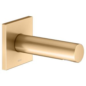 Baduitloop DN15 met vierkant rozet uitloop 130mm messing