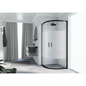 Cab. Zeph 2.0 R 100 Verst. 98,5-101,5cm Strip Motief Zwart