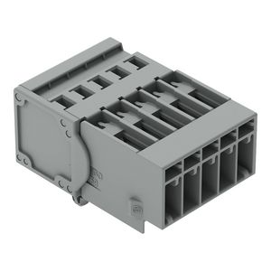 1-draads male steker CAGE CLAMP 4mm² grijs VVE=50