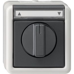 Jaloezie 1-p TK Spatwaterd. opbouw grijs